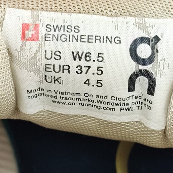 On Women’s Cloud X Green Mesh Lace up Running Shoes Size 6.5 US - Picture 10 of 11